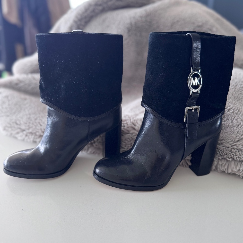 Michael by Michael Kors Fulton - Harness Leather Ankle Boot 7.5